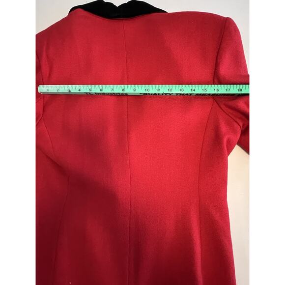 J McLaughlin For Sanyo Wool Blend Blazer with Velvet Collar USA Women's Size 12 - Picture 15 of 16